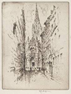 San Maclou, Rouen av Joseph Pennell