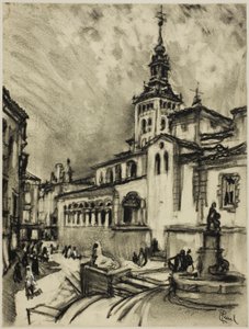 San Martin, Segovia av Joseph Pennell