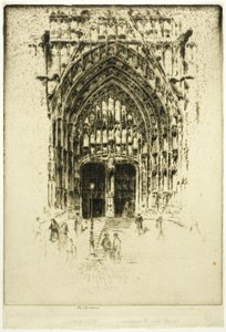 South Door, Beauvais av Joseph Pennell
