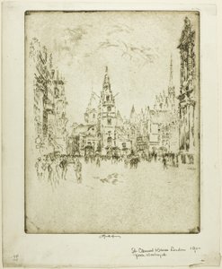 St. Clement Danes av Joseph Pennell