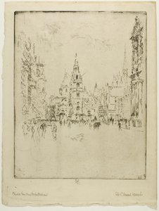 St. Clements Danes av Joseph Pennell