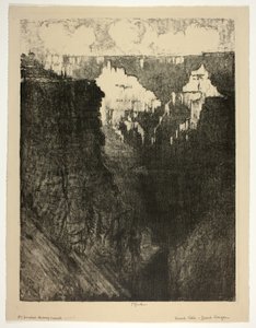 Sunset Cities, i Grand Canyon av Joseph Pennell