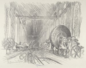 Krigsbasilikaen, 1916. av Joseph Pennell