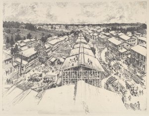 Leiren, den nye arkitekturen av Joseph Pennell
