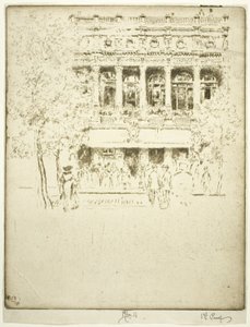 Garrick Theatre av Joseph Pennell