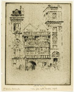 Tempelporten av Joseph Pennell
