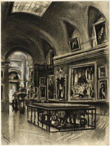 Det store galleriet på Prado av Joseph Pennell