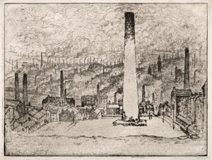Den store skorsteinen, Bradford av Joseph Pennell