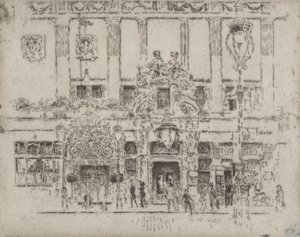 Instituttet, Piccadilly, 1906. av Joseph Pennell