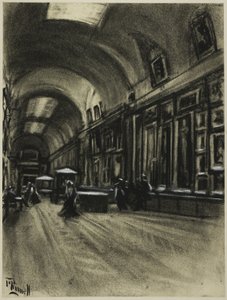 The Long Gallery, Prado av Joseph Pennell