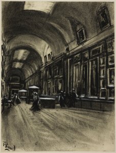 The Long Gallery, Prado av Joseph Pennell