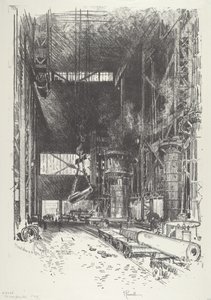 The New Gun-Pit av Joseph Pennell