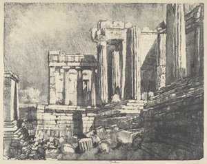 The Propylaea, Athen, 1913. av Joseph Pennell