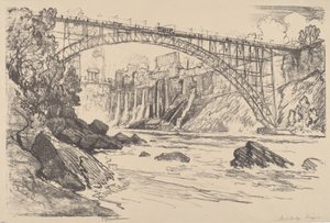 Stålbroen av Joseph Pennell