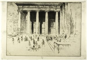 The Steps, British Museum av Joseph Pennell