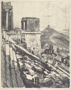 Nikes tempel, Athen av Joseph Pennell