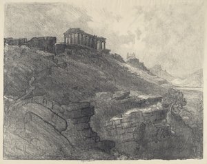 Templene på veggen, Girgenti av Joseph Pennell