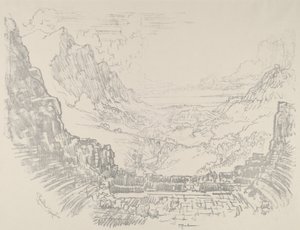 Teateret, Segesta, 1913. av Joseph Pennell