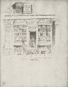 Tobakksbutikken, 1903. av Joseph Pennell