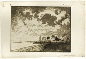 The Tracks, Chicago av Joseph Pennell