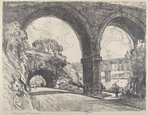 Tunnelen i parken av Joseph Pennell