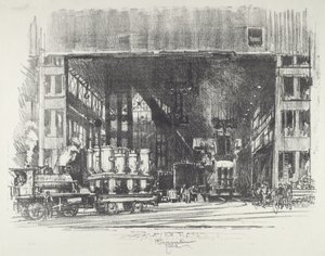 Urnene, støping av store skjell, 1916. av Joseph Pennell