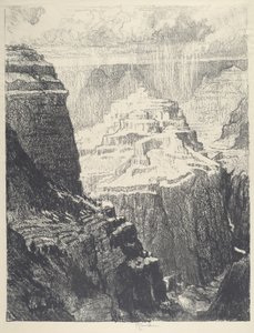 The Walled City, 1912. av Joseph Pennell