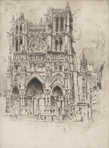 Vestfronten, Amiens, 1907. av Joseph Pennell