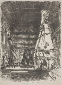 The White and Black Hammers (litho) av Joseph Pennell
