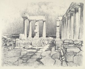 The Wine-Dark Sea, Sunium, 1913. av Joseph Pennell