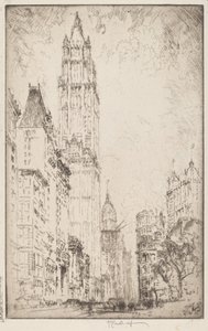 Woolworth-bygningen av Joseph Pennell