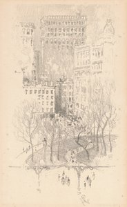 Union Square, 1904. av Joseph Pennell