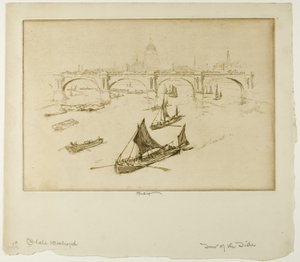Waterloo Bridge av Joseph Pennell