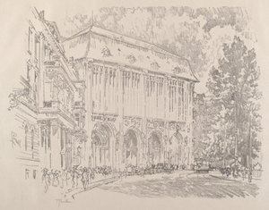 Wertheim, Leipziger Platz, Berlin, 1921. av Joseph Pennell