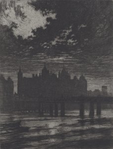 Whitehall Court, 1903. av Joseph Pennell