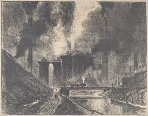 Work Castles, Wolverhampton, 1912. av Joseph Pennell
