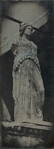 Caryatid, Erechtheion, Athen, 1842. av Joseph Philibert Girault De Prangey