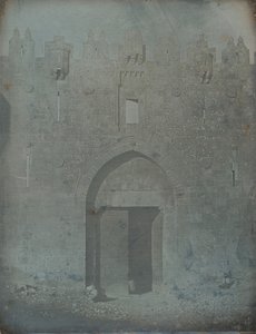 Damaskus-porten, Jerusalem, 1842-44. av Joseph Philibert Girault De Prangey