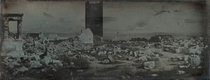 Ruiner og forgrunn, Akropolis, Athen, 1842. av Joseph Philibert Girault De Prangey