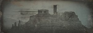 Vestlig tilnærming til Akropolis, Athen, 1842. av Joseph Philibert Girault De Prangey