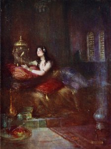 Sultanaen og kanarifuglen hennes av Joseph Ratcliffe Skelton