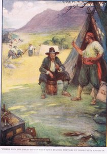 Der den store byen Cape Town står, setter de opp sine telt og hytter av Joseph Ratcliffe Skelton
