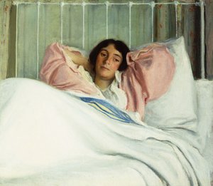 Portrett av kunstnerens kone Edith,