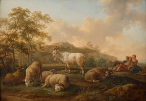 Landskap med beitende storfe av Joseph Roos d. Ä.