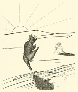 Old Man Kengaroo (gravering) av Joseph Rudyard (after) Kipling
