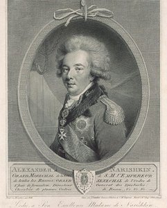 Portrett av grev Alexander Lvovich Naryshkin 1760-1826, 1801 av Joseph Saunders