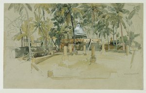 Buddhisttempel på Ceylon (Sri Lanka)