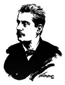 Giacomo Puccini , italiensk komponist, 1912