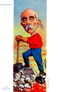 Georges Clemenceau - karikatur av Sirat