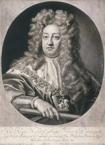 Ovalt portrett av George, Prins av Danmark, 1704